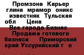 Промзона. Карьер глина, мрамор, оникс, известняк. Тульская обл.  › Цена ­ 250 000 000 - Все города Бизнес » Продажа готового бизнеса   . Приморский край,Уссурийский г. о. 